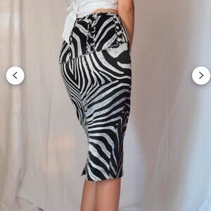 FINAL PRICE. 2000s Roberto Cavalli Corset Slit Skirt